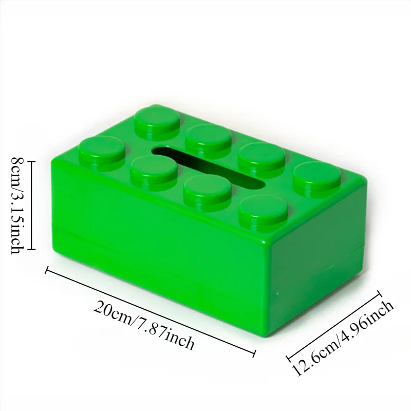 1PC Creative living room building block tissue box car paper box wall-mounted household napkin drawer organizer