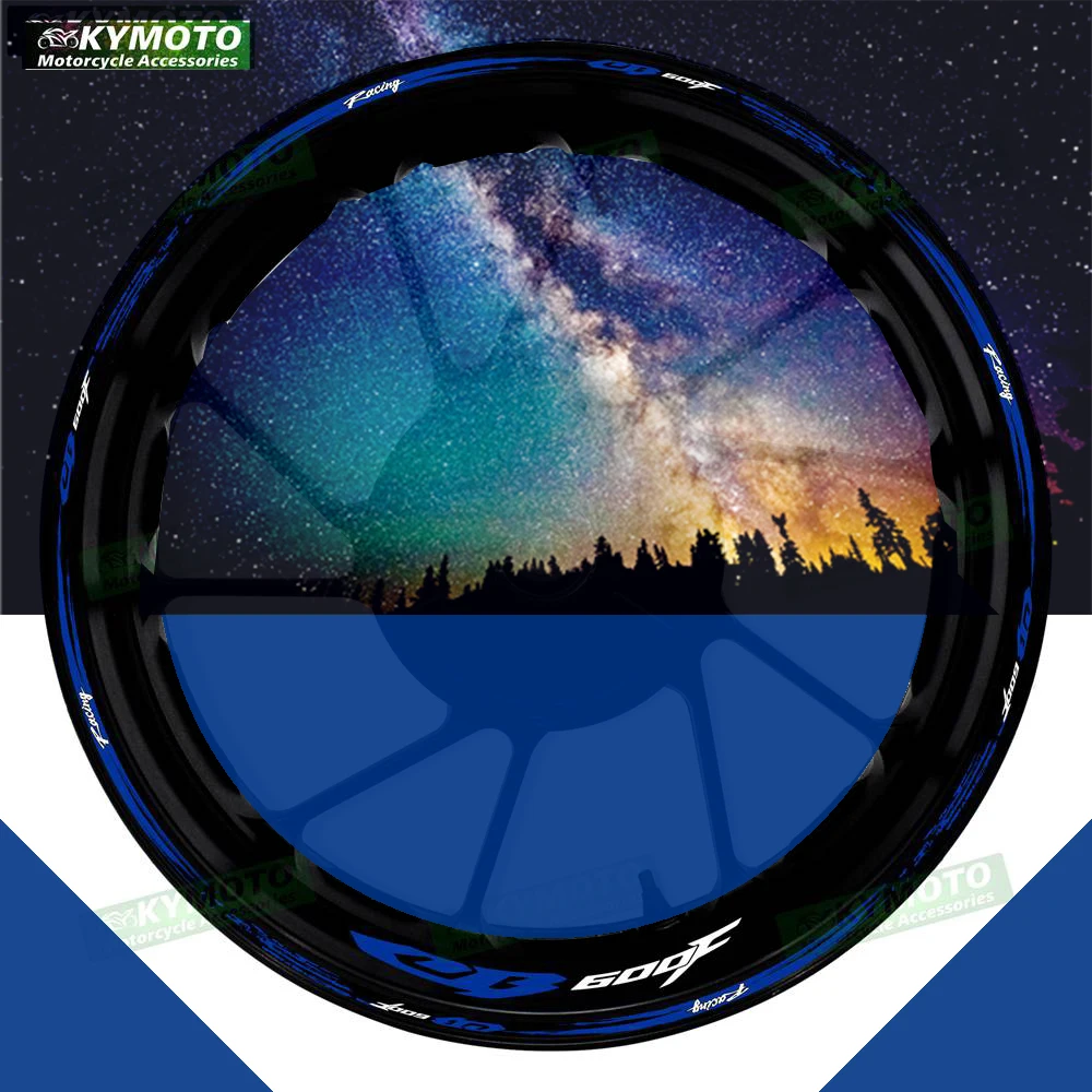 

Для Honda CB 600F CB600F аксессуары для мотоциклов 17-дюймовые наклейки на передние и задние колеса модифицированные светоотражающие наклейки на обод колеса