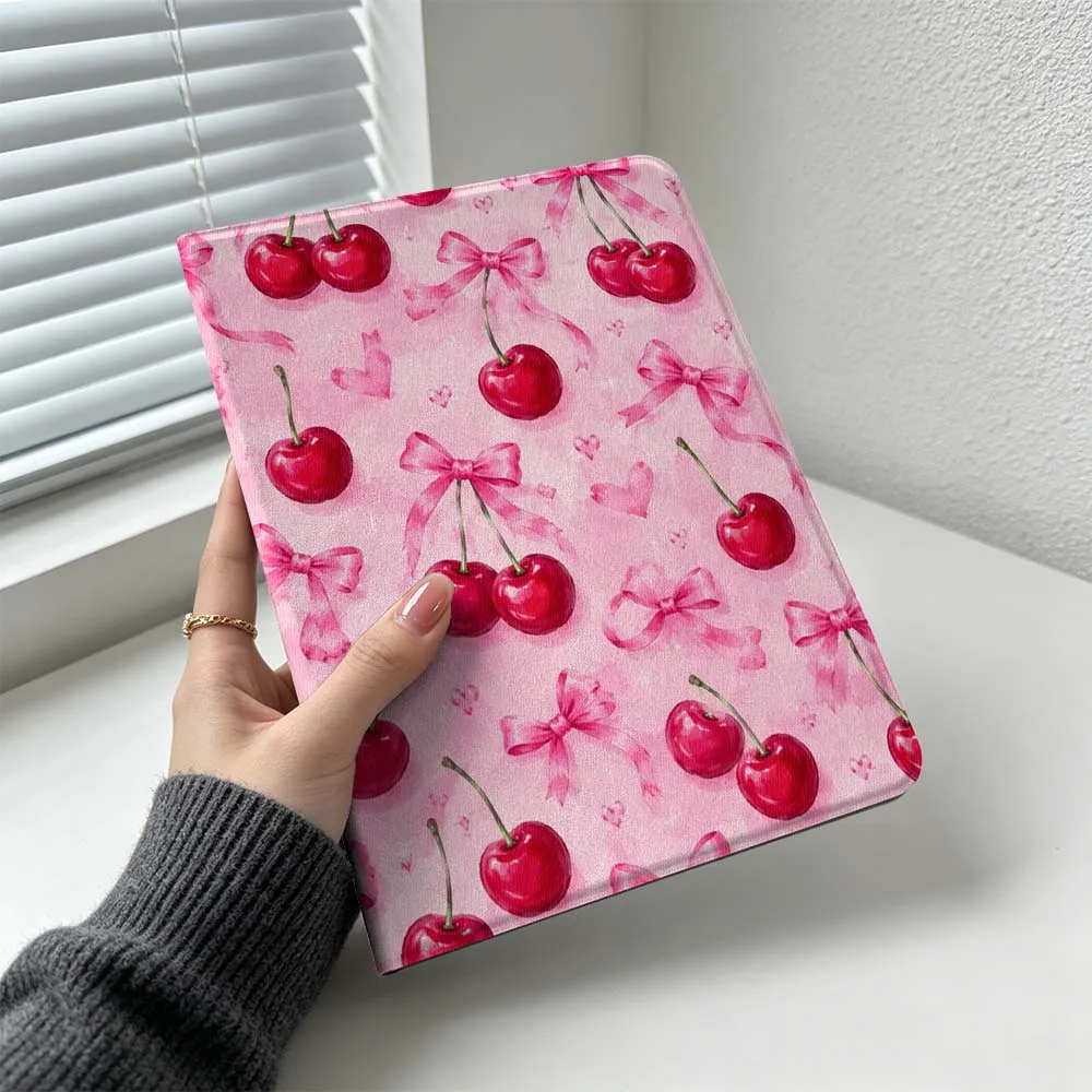 Cartoon Cherry Bow Cover For Huawei MatePad MediaPad MagicPad Honor Pad 10 9 8 X10 X9 X8 Pro Soft Inch Tablet Case