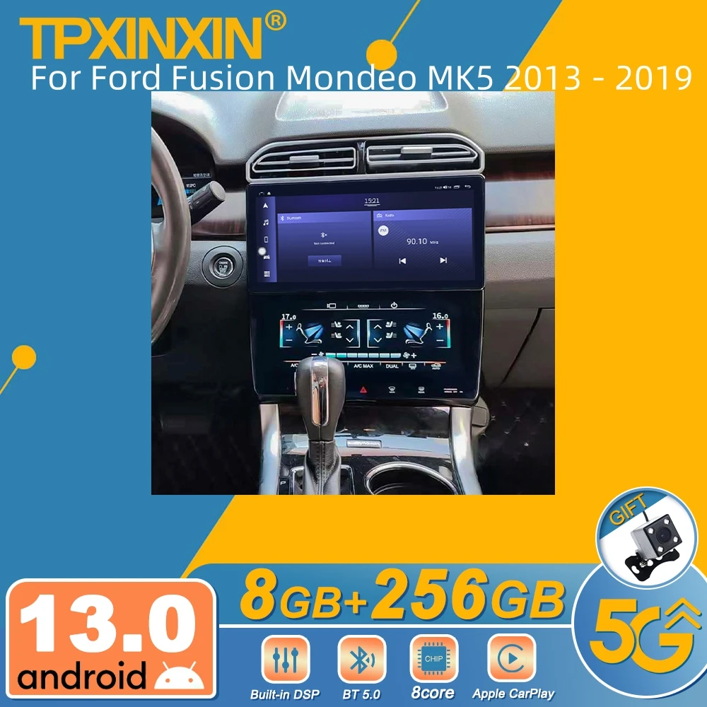 For Ford Fusion Mondeo MK5 2013 - 2019 Android Car Radio 2Din Stereo Receiver Autoradio Multimedia Player GPS Navi Head Unit