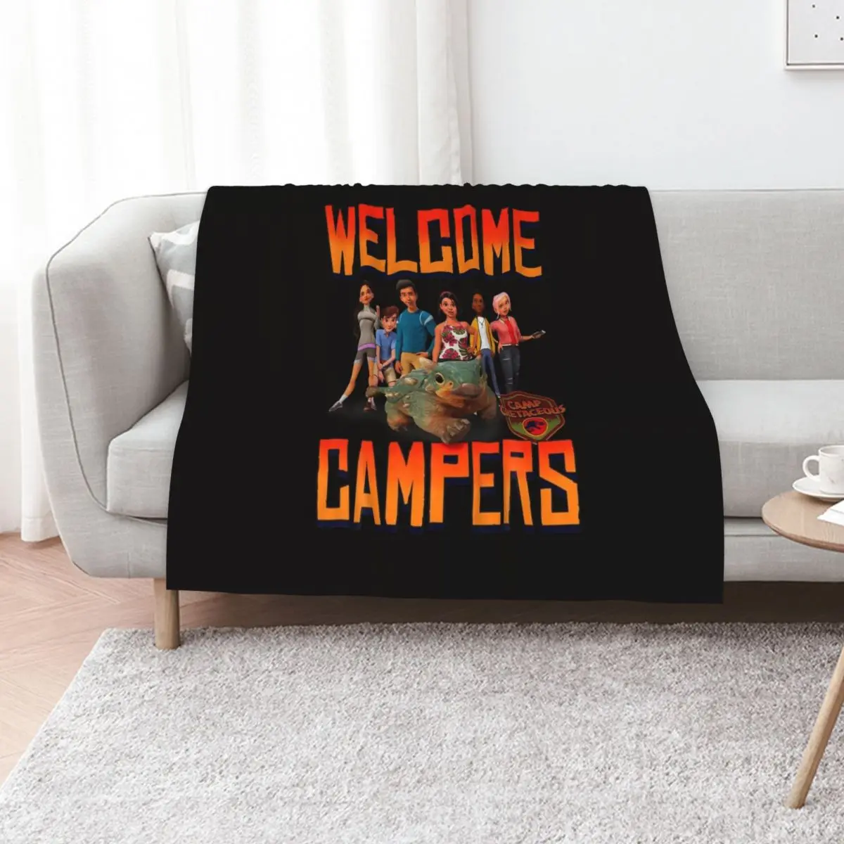 

Jurassic World Camp Cretaceous Welcome Campers Group T Shirt Throw Blanket Durable Warm Blanket for Daily Home Use