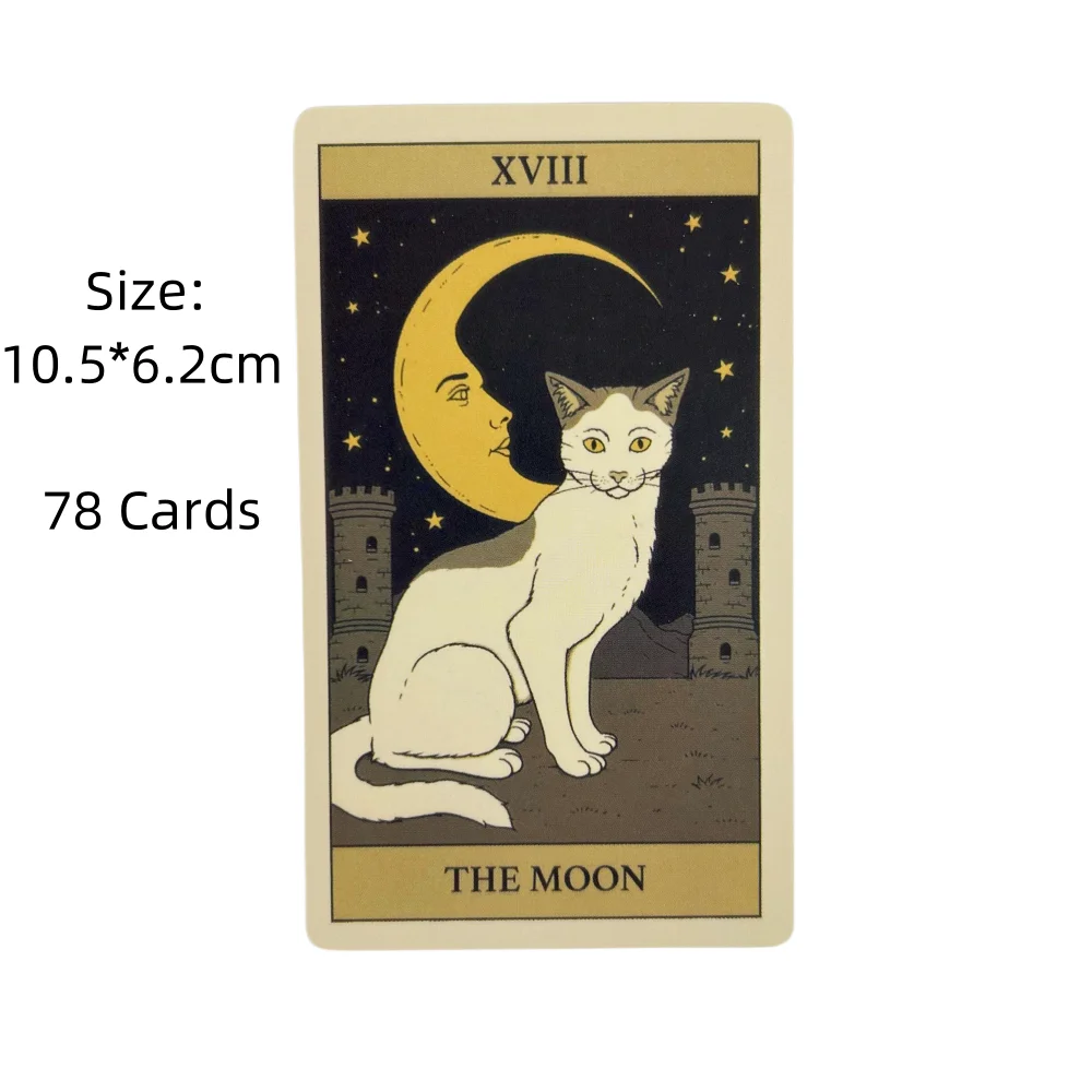 Cats Rule The Earth Tarot Cards Classic Wisdom Divination Visions Oracle Board Games Deck Party Playing Edition