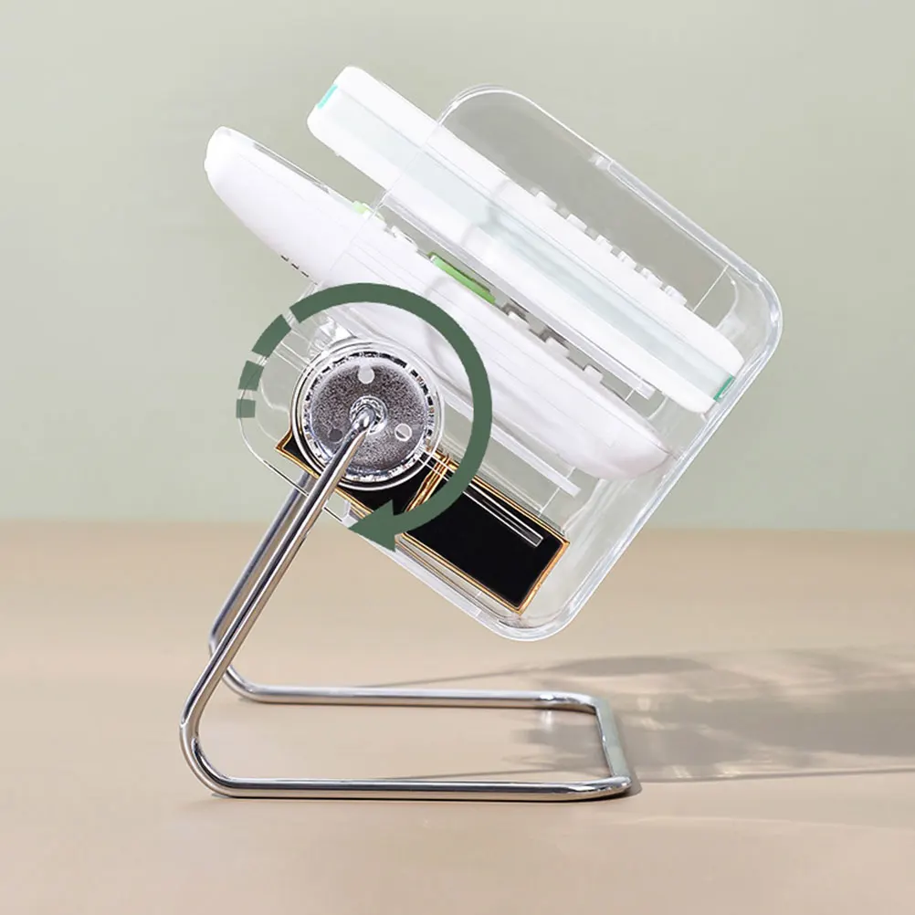 Clear Acrylic Desktop Storage Box Sturdy Jewelry Organizer for Mascara Eyeliner Phone Holder Sundries Organizer