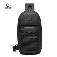 Ozuko New Tactical Chest Bag Men's Outdoor Sports Bag Anti Theft Crossbody Bag Waterproof Oxford Male Shoulder Messenger Bags