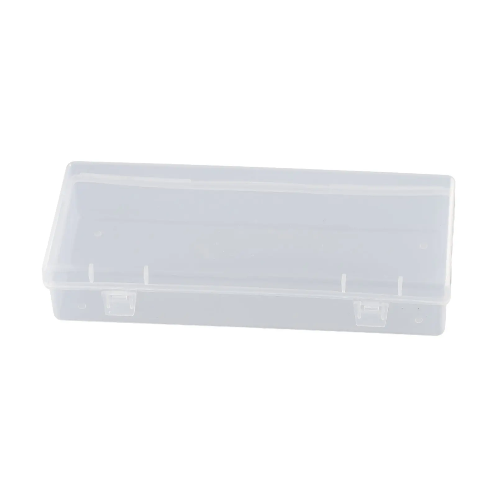 Protable Transparent Plastic Storage Box Cosmetics Stationery Storage Holder Pills Jewelry Necklaces Case Container 15.5*6.3*3cm