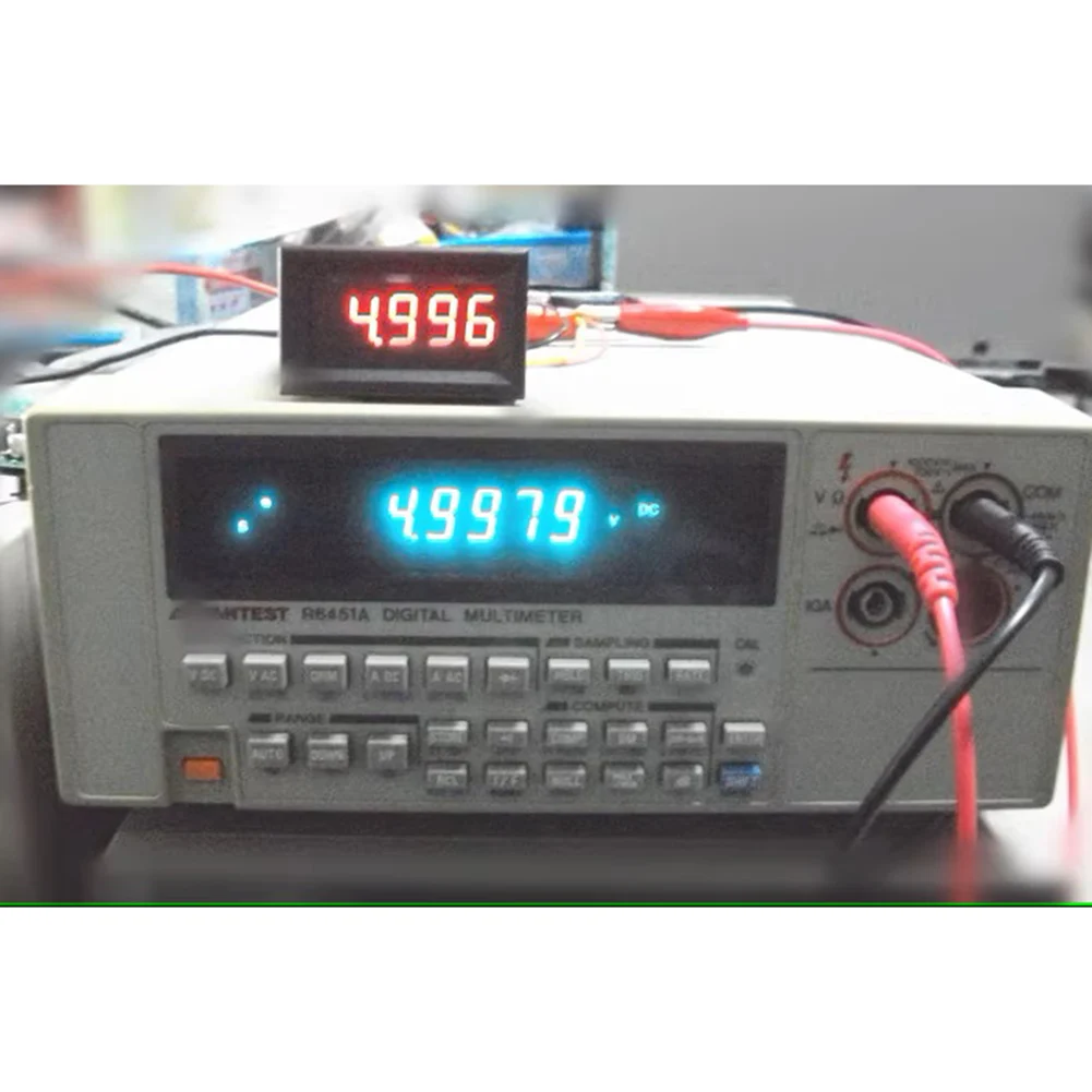5 Digit Digital Voltmeter with Reverse Polarity Protection and Three Wire Setup for Precise DC Voltage Measurement 0 33V