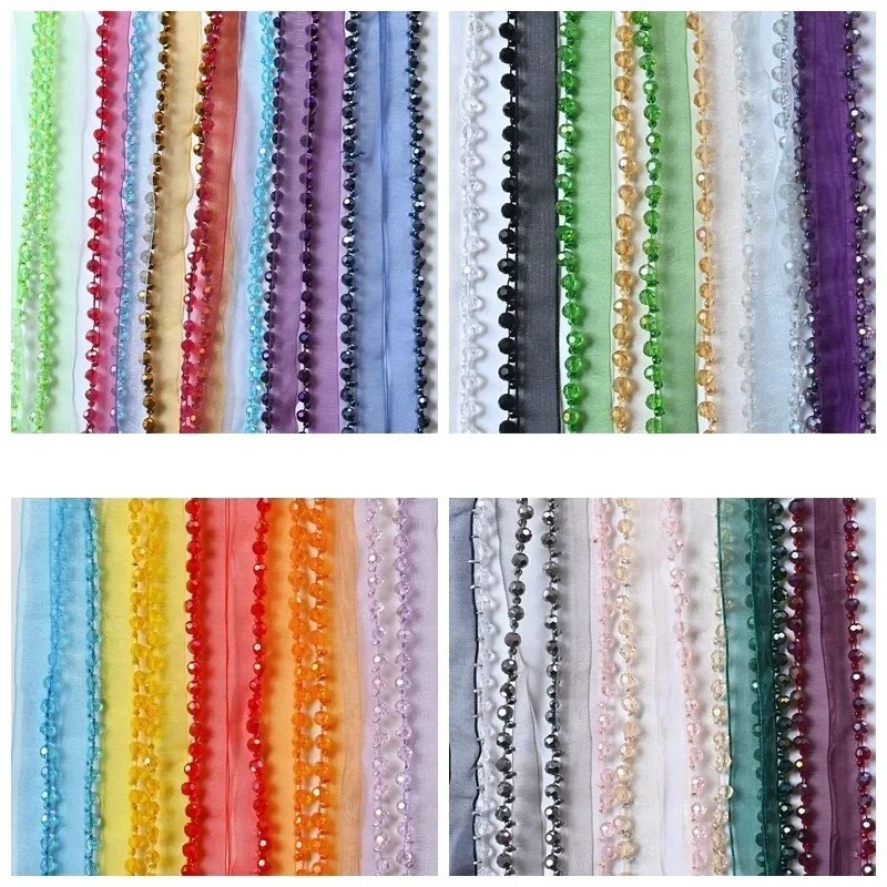 

3M, New Multi-purpose Shiny Ribbon Bead Decoration DIY Handmade Clothing Background Decoration Materials and Accessories