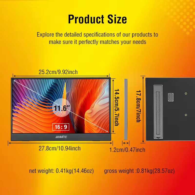 11.6인치 휴대용 모니터
