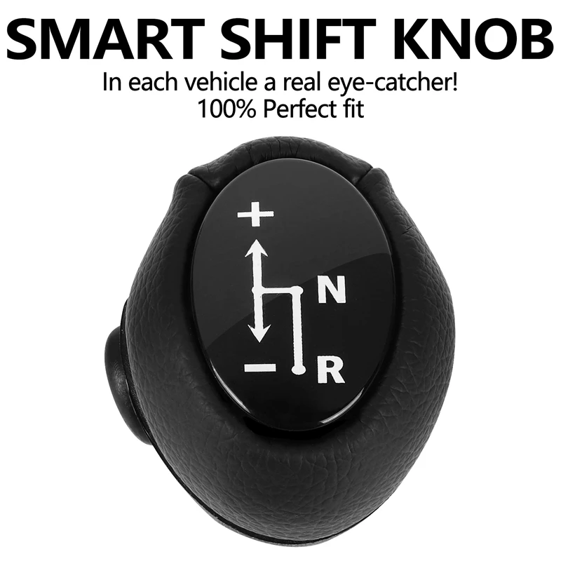 Gear Knob Automatic Knob Black For Smart Fortwo 450 451 1998-2014 Smart Roadster 452 2003-2006 Gear Head Case Sleeve