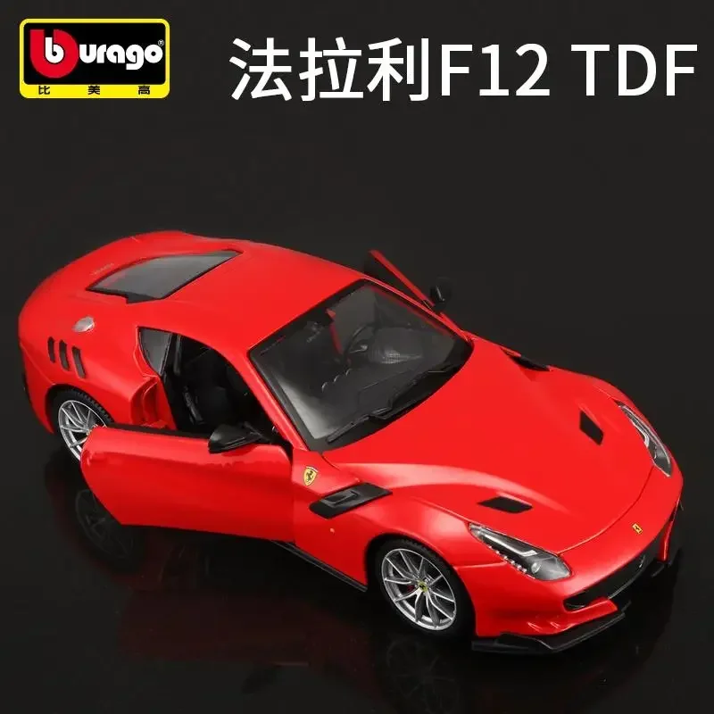 Bburago 1:24 Ferraris F12 TDF Alloy Racing Car Model High Simulation Diecast Metal Toy Sports Car Model Collection Gift B463