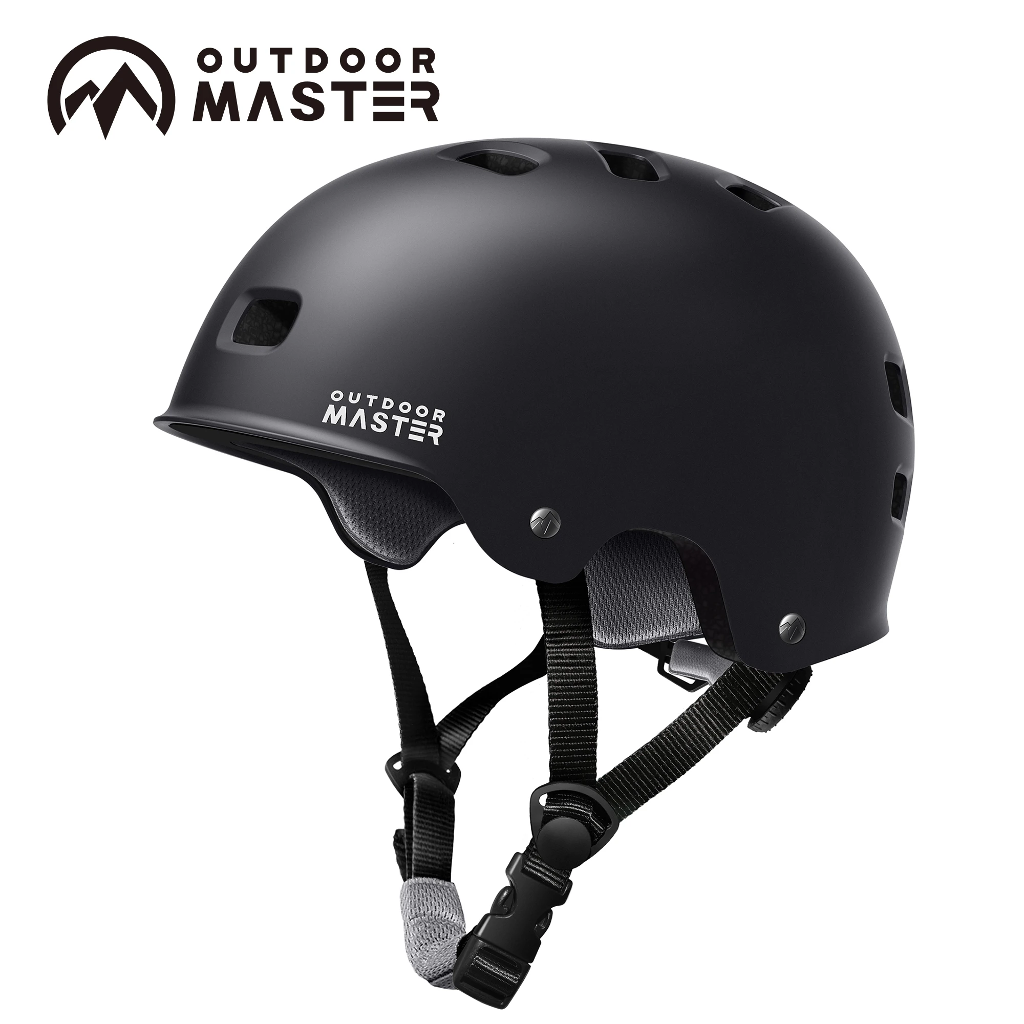 Image of OutdoorMaster Skateboard-Fahrradhelm mit zwei herausnehmbaren Innenfutter, Belüftung, Multisport-Scooter-Rollschuh-Inline-Skate-Helm