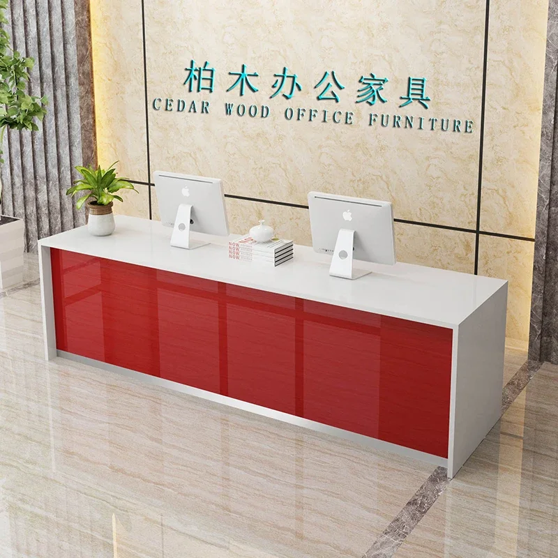 

Hairdressing Counter Entrances Reception Tables Luxurious Office Desk Party Pulpit Furniture De Reception Cosmetics Home Bar