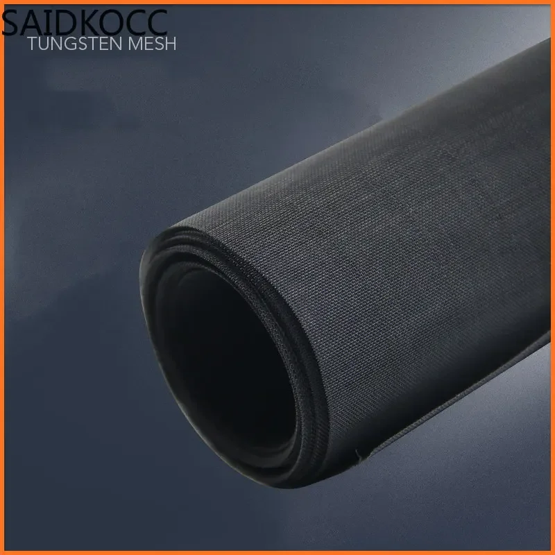 SAIDKOCC 20-80 Mesh Pure Tungsten Wire Woven Mesh Wolfram W For Battery Electrode Electromagnetic Shielding High Temperature