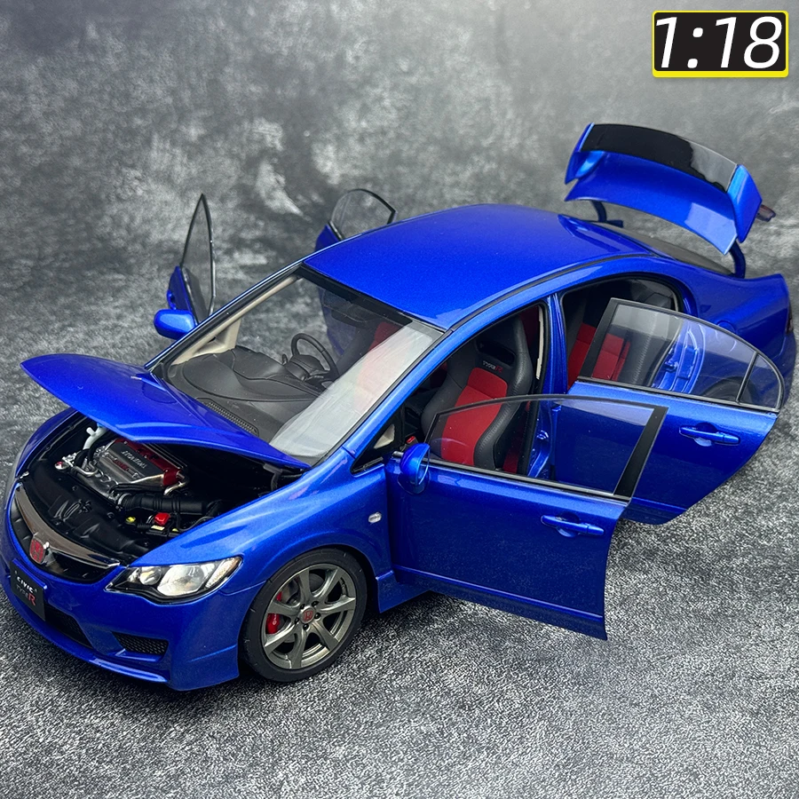 WELL 1:18 for Honda Civic FD2 type R Sports car metal model car model send friends static decoration