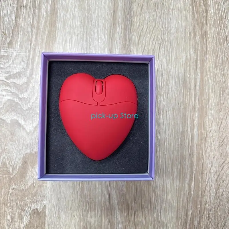 Q5WA Love Heart Shaped USB Mouse Funny Lovely Corded Student Mouse Creative Gifts