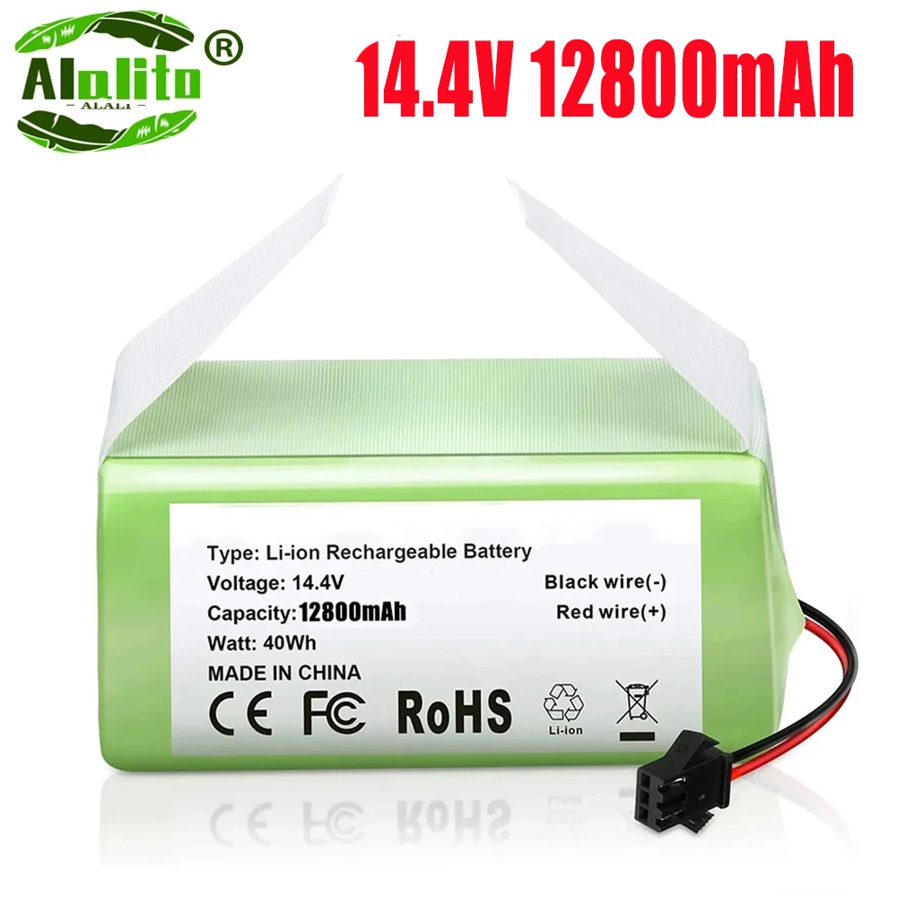 

14.4V 12800mAh Replacement Battery for Conga 990 1090 Tesvor X500 Ecovacs Deebot N79 N79S DN622 Eufy RoboVac 11 11S RoboVac 30