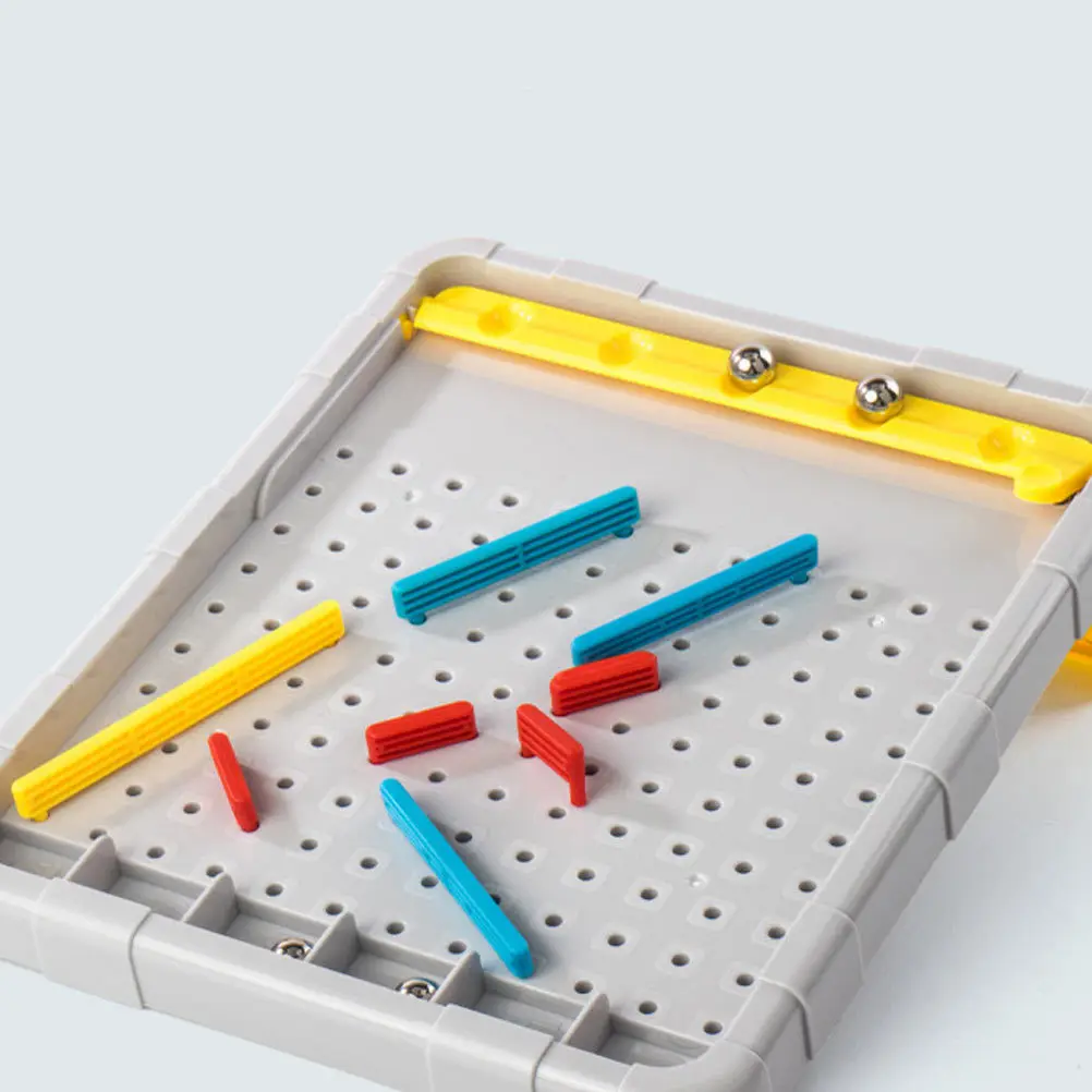 1pc Marble Maze Gray Bright Color Brain Development Puzzle Slide Swing Kids Educational Board Game Maze Skill