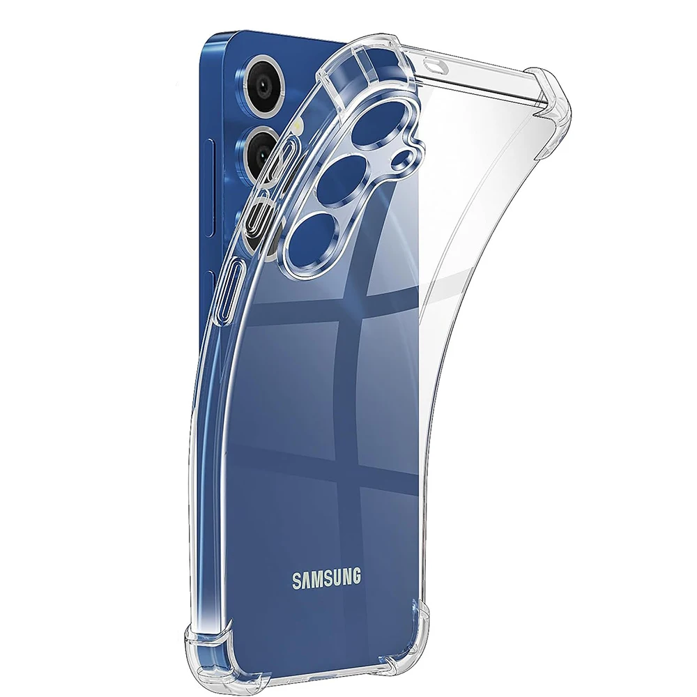 Stoßfeste Handyhülle für Samsung Galaxy S25 Ultra S24 Plus S23 FE A55 5G A35 A25 A15 TPU Silikon Transparent Zubehör