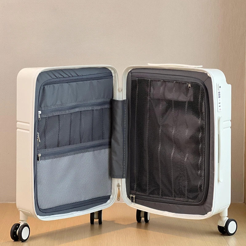 20/24 Inch Luggage Set Trolley Luggage Bag Wide Bar Travel Suitcase on Wheels Zipper Lightweight Luggage Woman Cosmetic Bag