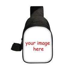 Customize Your Photo Printed Chest Bags Personalized Logo Crossbody Bag Sports Bags Shoulder Bag for Travel Phone Holder Gift