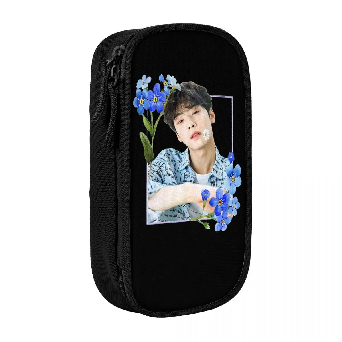 

Cha Eun Woo Kpop пенал пеналы коробка для ручек для студентов сумки большой емкости школьные принадлежности канцелярские принадлежности на молнии