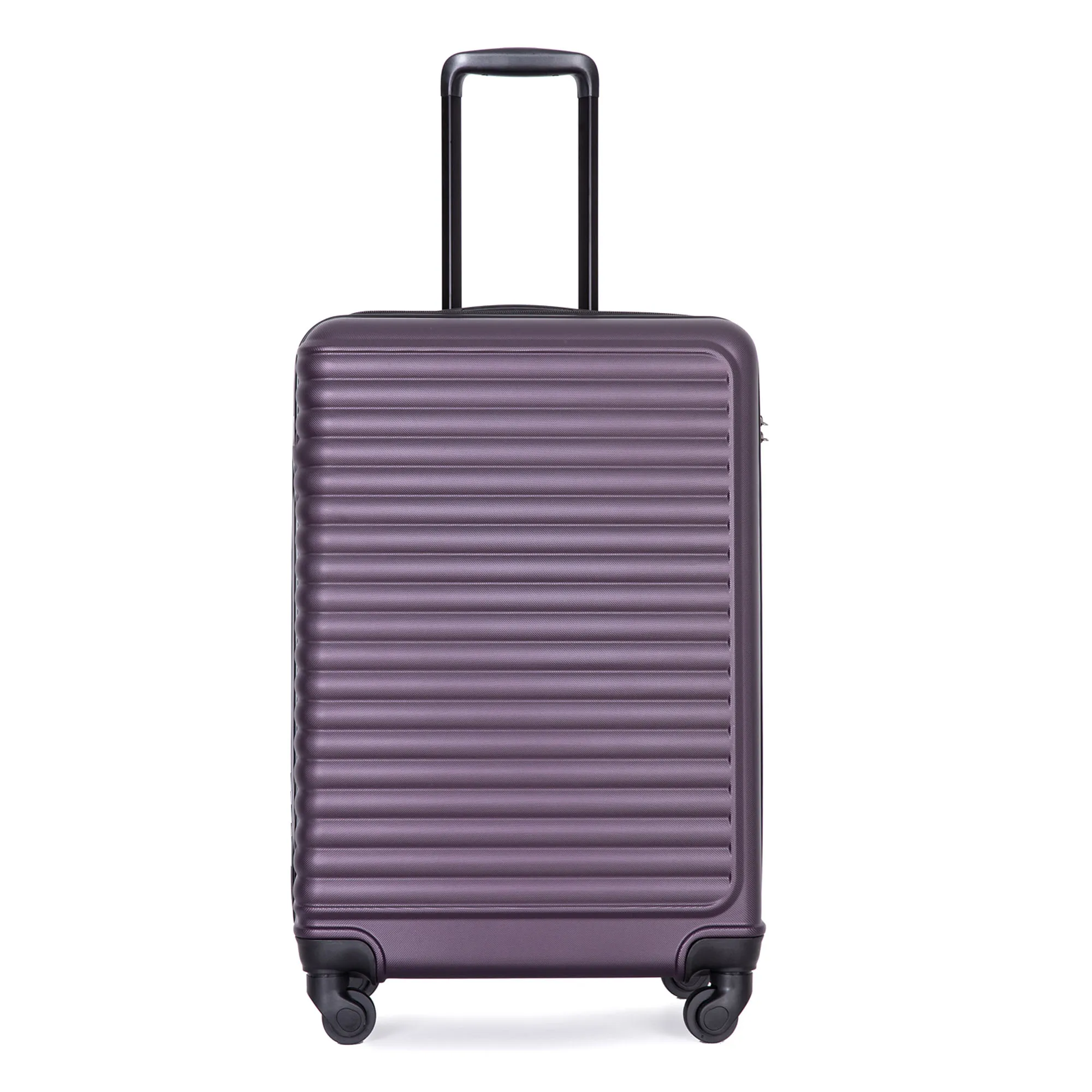 58.5x39.5x23 cm Expandable Hard Shell Carry-On Luggage, 4-Wheel Spinner Suitcase with TSA Lock and Telescopic Handle