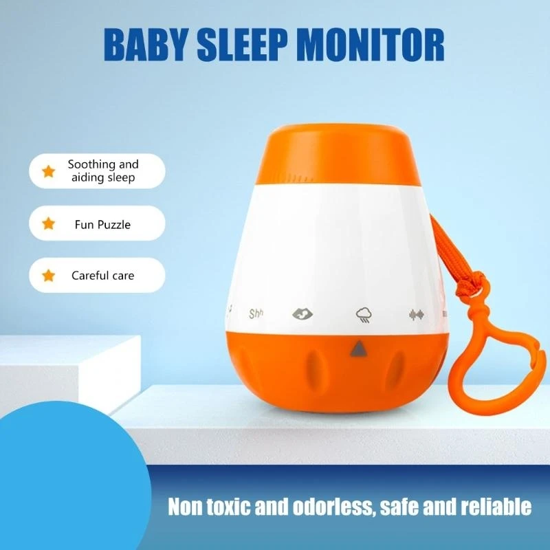 J15U Baby White Noise Sound Machine Music Soothing Toy Infants Sleep Helper Therapy