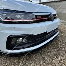 For VW Polo 8 AW 2017 2018 2019 2020 2021 Maxton Style Car Front Bumper Lip Spoiler Splitter Diffuser Retrofit TSI TGI Bodykits