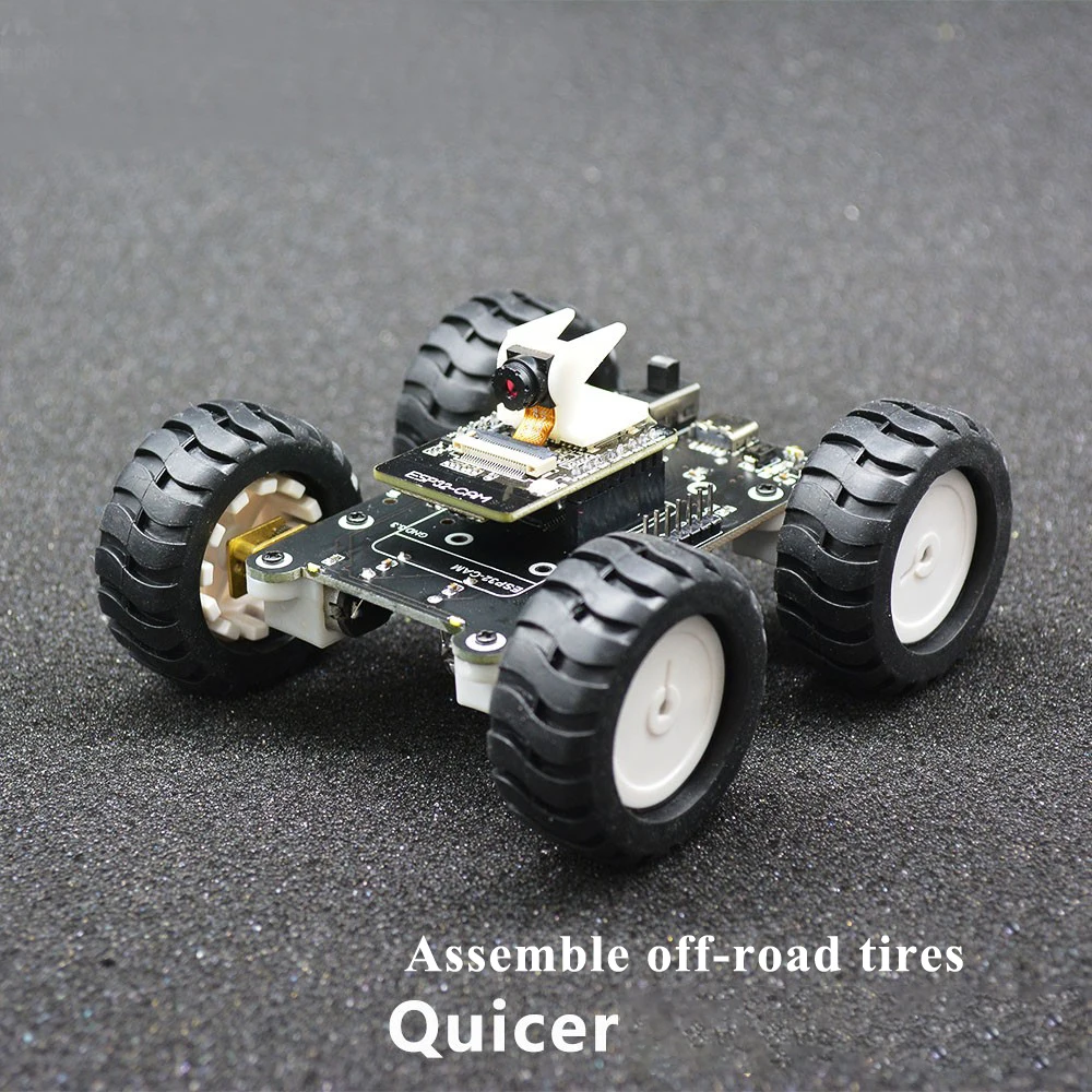 WiFi Robot Car con fotocamera Open Source ESP32 per la programmazione Arduino APP inglese Android più veloce o Kit Robot di controllo pagina web