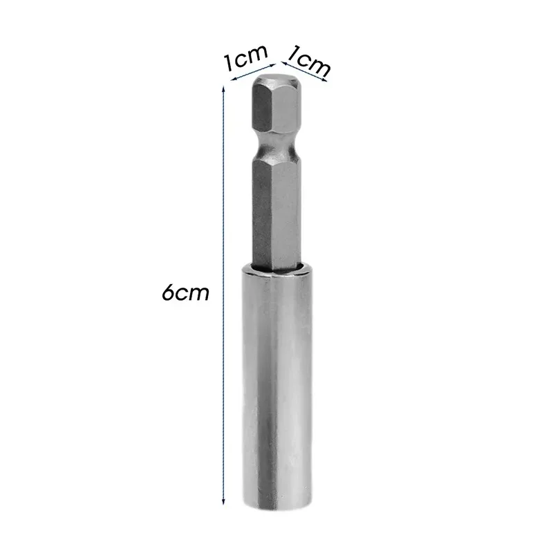 Magnetic Screwdriver Extension Carbon Steel Screwdrivers Holder Hexagonal Handle Extended Connecting Rod Power Tools Accessories