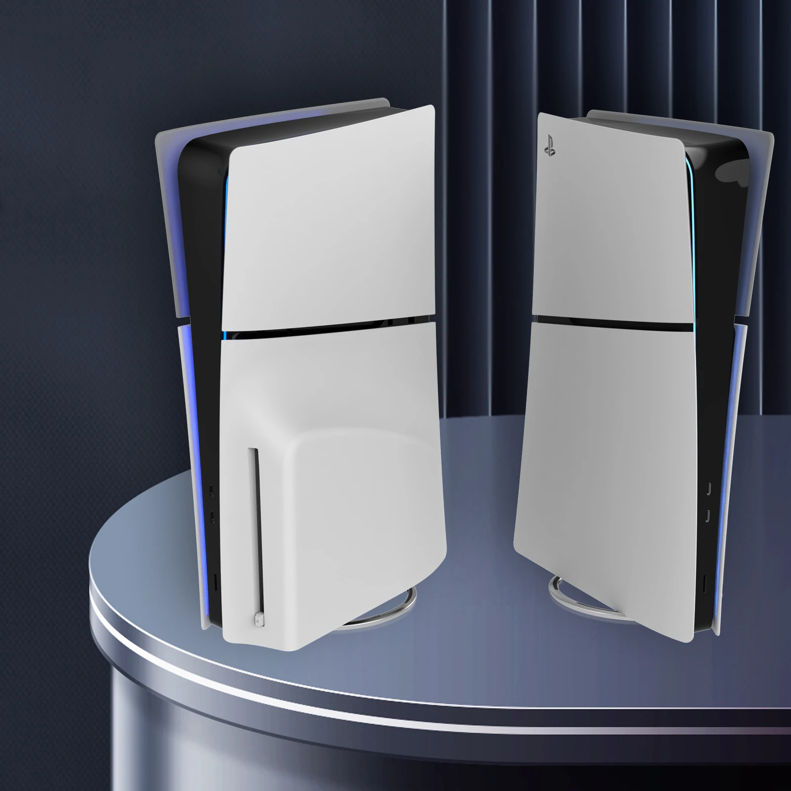 حامل عمودي معدني لقرص وحدة التحكم PS5 النحيفة والرقمية مع برغي، حامل قاعدة بديل لوحدة التحكم Playstation 5 Slim