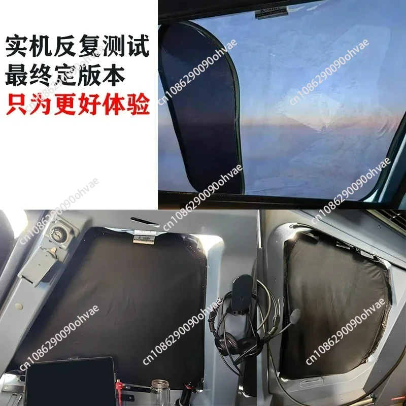 Airbus Cockpit Windows Sunshade Set for Airbus A320 330 319 Provides Shading, Sun Blocking,  and Thermal Insulation