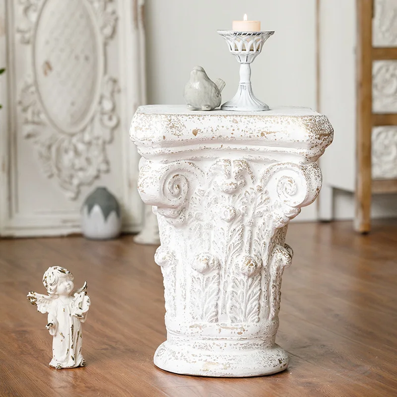 European retro Roman column floor-to-ceiling ornament studio wedding photography props, classical home accessories by the foyer