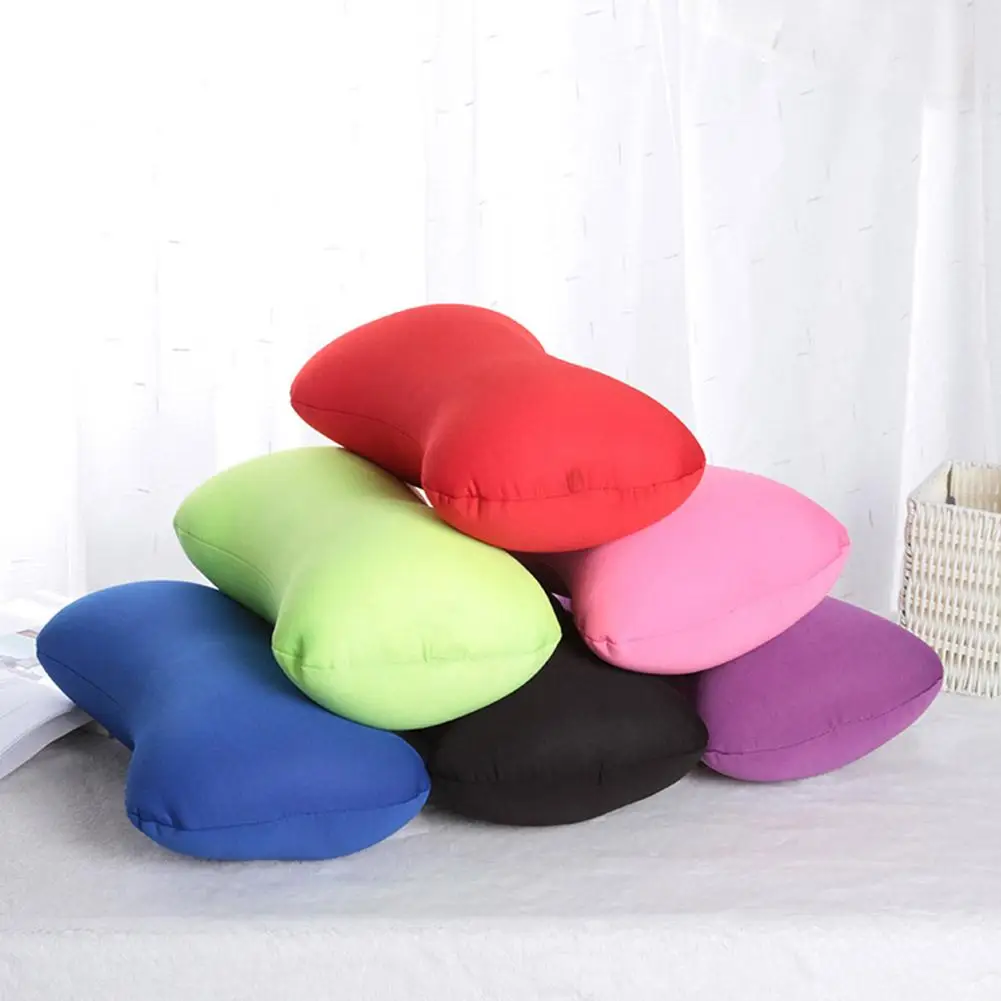 Microbead Bolster Tube Pillow Foam Particle Bone Pillow Head Rest Home Sleep Neck Support Travel Micro Mini Microbead Cushion