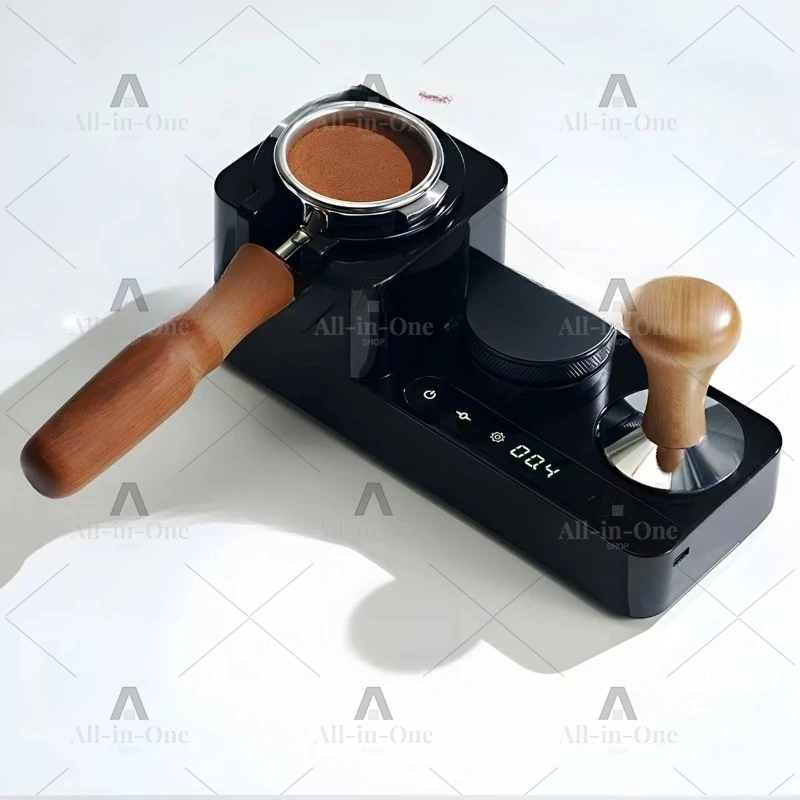 Intelligent powder pressing seat coffee machine handle cloth powder pressing supporting equipment