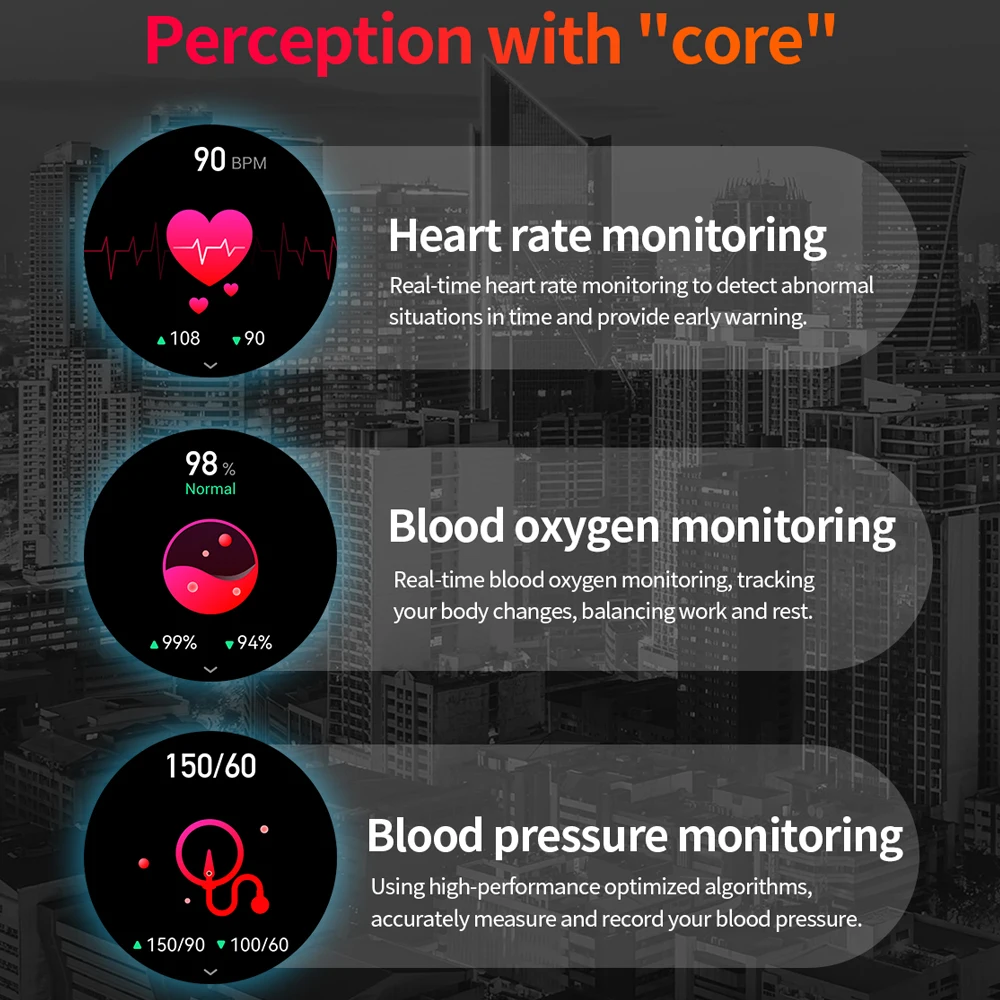 Kompas GPS wskaźnik laserowy latarka LED Smartwatch mężczyźni 1.85 Cal HD duży ekran IP68 wodoodporny inteligentny zegarek dla Xiaomi HUAWEI