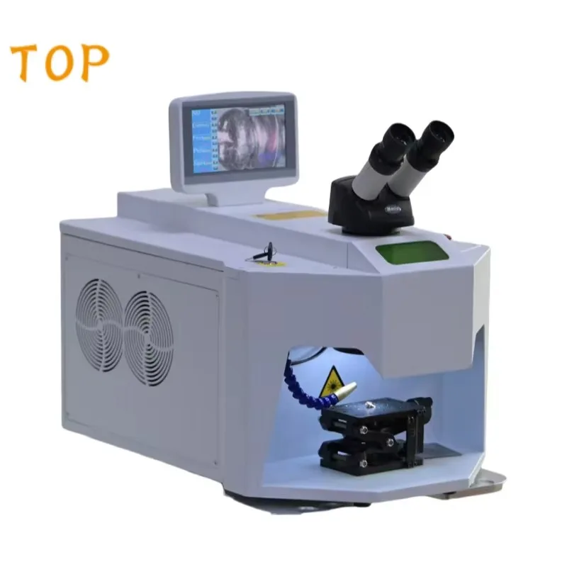 Hot Selling Desktop Portable Jewelry Steel Gold Silver Repairing Melting Welding Machine Laser Spot Machine With CCD Camera