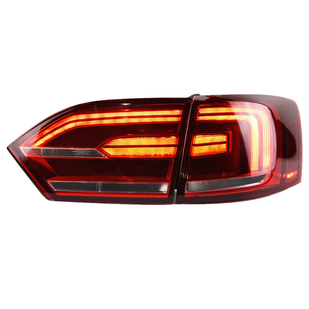 AKD-Car Styling For Jetta Sagitar MK6 2012-2014 LED Taillights Rear Fog Lamp Turn Signal Reversing And Brake Accessories Upgrade