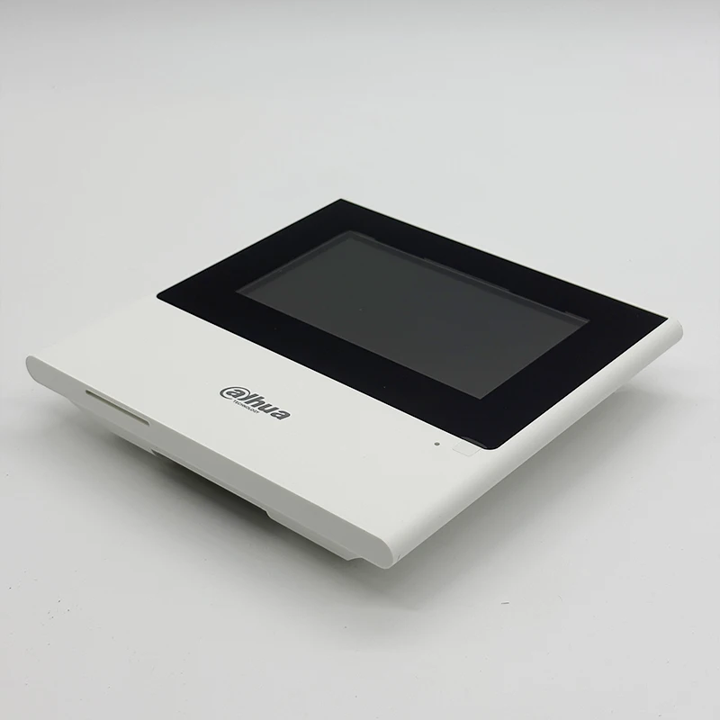 شاشة Dahua 4.3 بوصة TFT IP & Wi-Fi داخلية VTH2611L-WP تدعم التحكم في الباب والمصعد PoE اتصال داخلي عبر الفيديو للمنزل الذكي