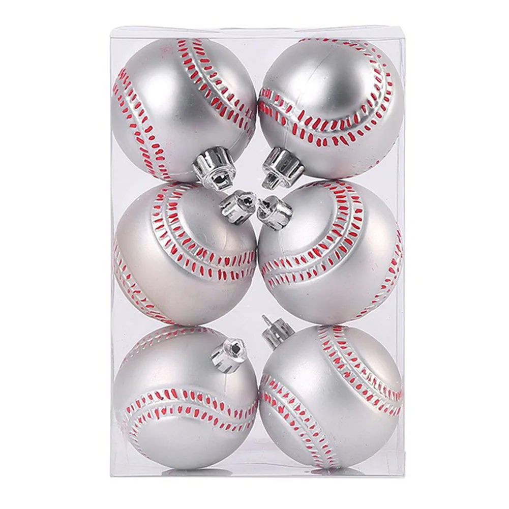 Decoración navideña Bolas de árbol de Navidad Adornos de baloncesto Conveniente Fácil de colgar Ligero Nuevo Práctico Navidad