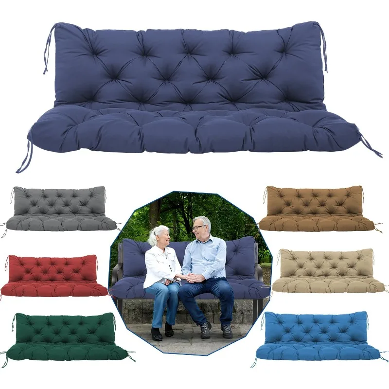 

Подушки для качелей на крыльце со спинкой, 2-3 места, подушки для стульев для патио, утолщенные подушки для качелей 5 дюймов