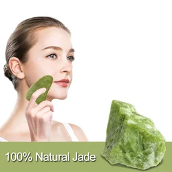 100% Natural Jade Guasha Board Facial Lift Spa Massager Scrapers Tools For Face Neck Back Body Beauty Health Skin Care