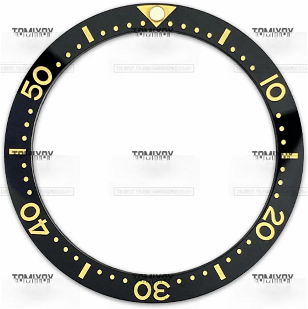 33.7*27.3MM black blue green ceramic flat bezel Insert Fit For Sekio013  men's mechanical watches