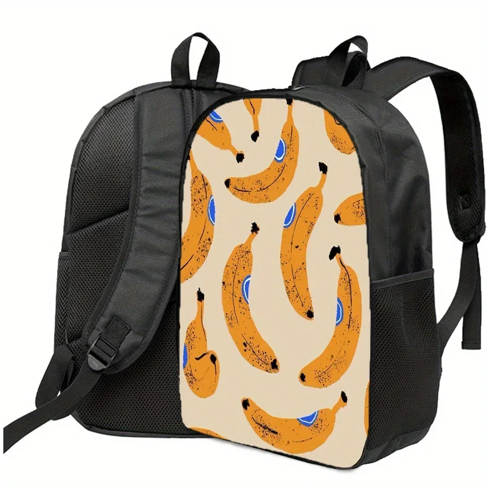 Custom Bag Leisure Backpack, Large Capacity Computer Bag, Adjustable Shoulder Strap, Sports Style, Cartoon Print Design With Col