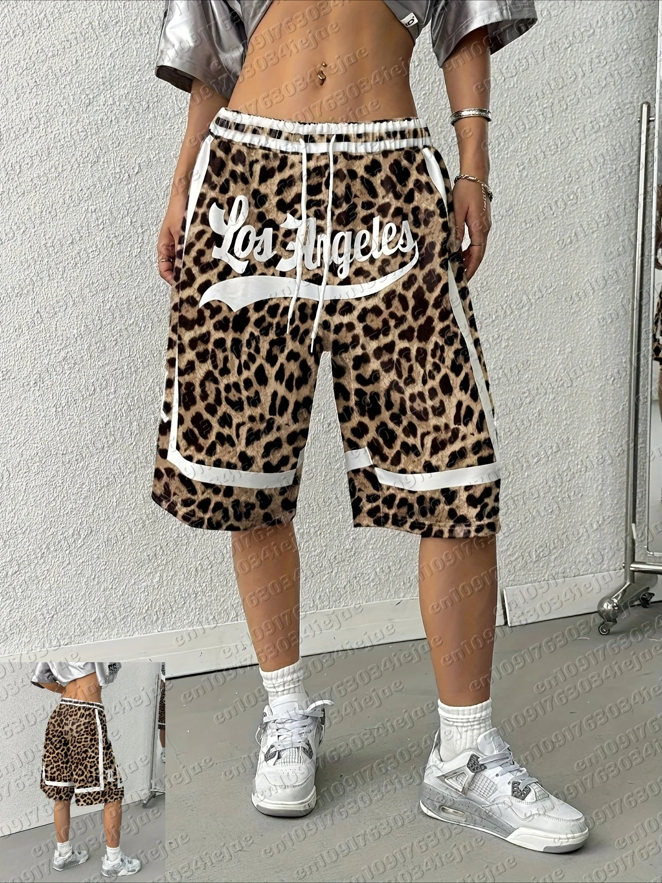 Sommer-Kinder-Y2K-Shorts mit Buchstabendruck und Kordelzug für lässiges Pendeln und Street-Style, Retro-Basketball-Shorts, schnelltrocknende Shorts – Detail 5