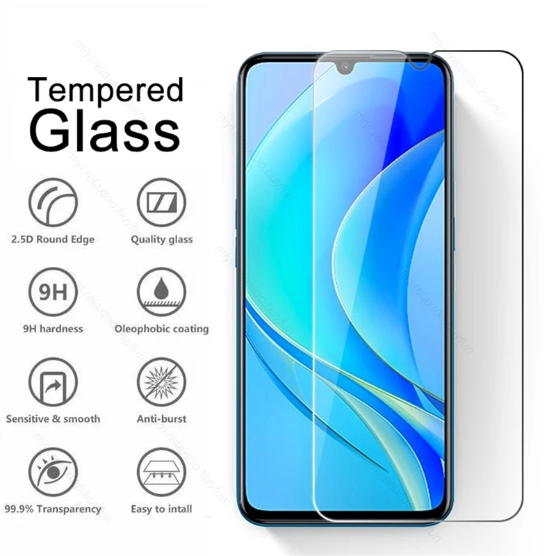 2PCS Tempered Glass For Huawei Nova Y70 Y 70 Plus Full Cover Screen Protector Explosion-proof HD Film On Hauwei Nova Y70+ 6.75