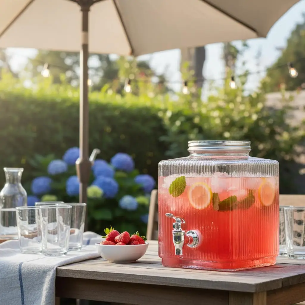 Glass Drink Crock 3…