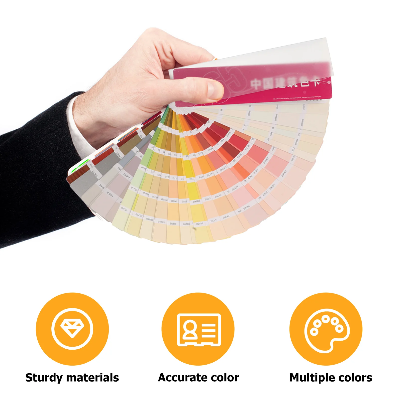 Paint Color Sample Cards - Multi Standard Colors Plastic Paper Chips for Floor Paint Hardware DIY Home Renovation Reliable