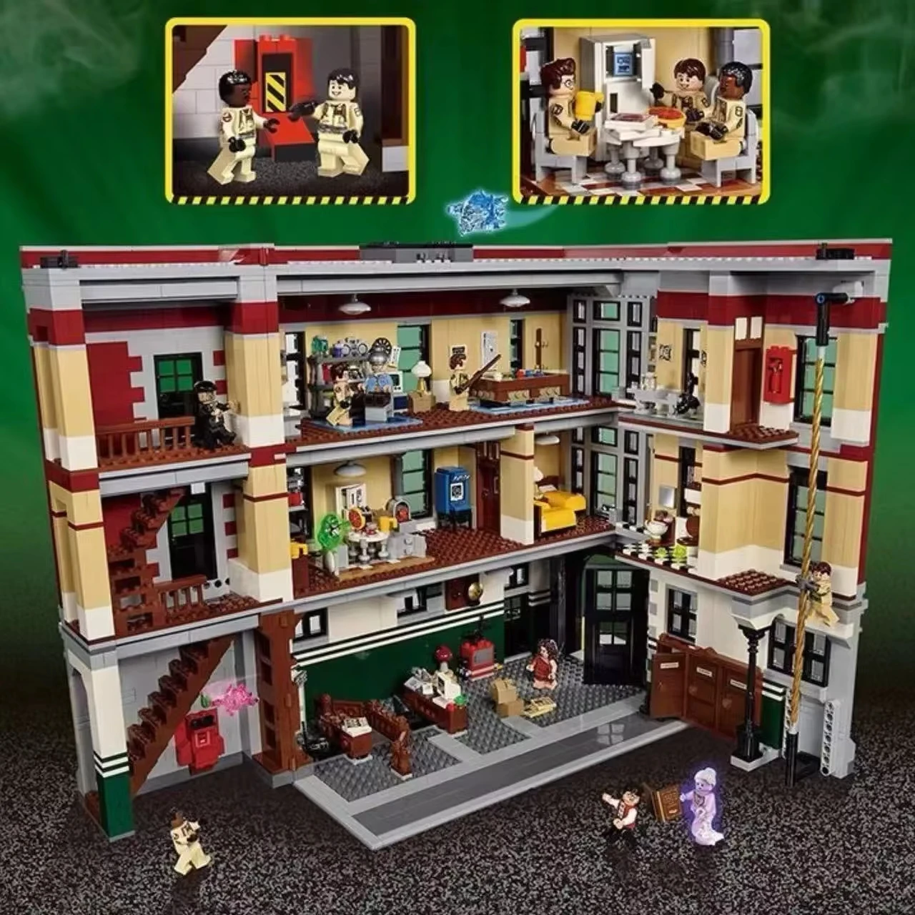 4634pcs Ghostbusters Firehouse Headquarters Building Blocks Bricks Set Kids Adult Birthday Gift Compatible 75827 view 6
