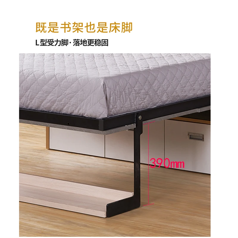 Function Invisible folding bed Study Living room Murphy bed Flip split sofa Wall bed Hardware accessories